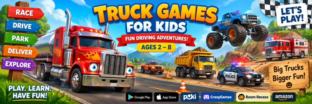 Game truck parking requirements — trailer width including door clearance and walking path